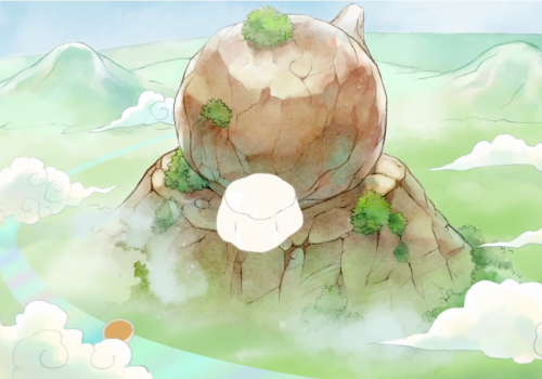 Illustrated landscape animation from a brand story