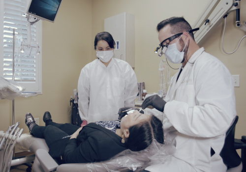 Dental treatment room filmed for a healthcare practice