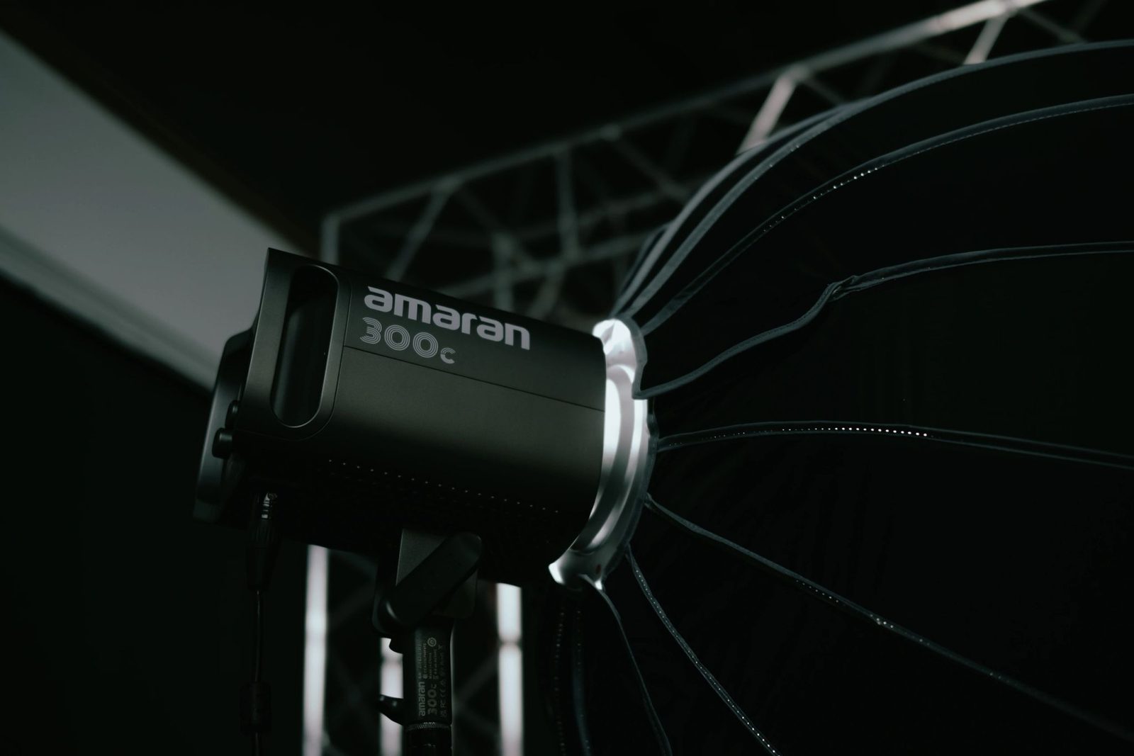 One of six Amaran RGB heads used to match stage and wall colour